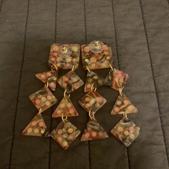 Lele Sadoughi Spotlight Chandelier Earrings - Orange - Picture 9 of 9